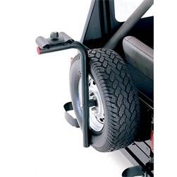 Rugged Ridge - Lockable Spare Tire Mount Bike Carrier - Rugged Ridge 11237.10 UPC: 804314116132 - Image 1
