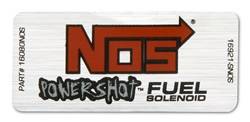 NOS - Super Powershot Fuel Solenoid Label - NOS 16947NOS UPC: 090127681633 - Image 1