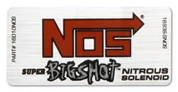 NOS - Super Big Shot Nitrous Solenoid Label - NOS 16941NOS UPC: 090127681572 - Image 1
