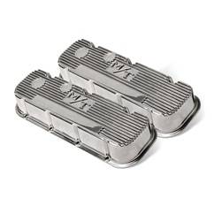 Holley Performance - M/T Retro Aluminum Valve Covers - Holley Performance 241-84 UPC: 090127670859 - Image 1