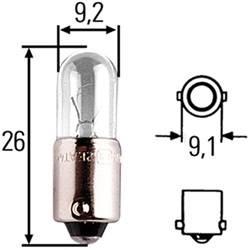 Hella - T2.75 Incandescent Bulb - Hella H83050051 UPC: 760687782247 - Image 1
