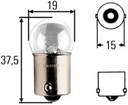 Hella - G6 Heavy Duty Incandescent Bulb - Hella H83035141 UPC: 760687783022 - Image 1