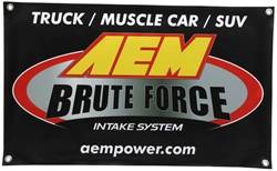 AEM Induction - Brute Force Banner - AEM Induction 10-924S UPC: 840879019198 - Image 1