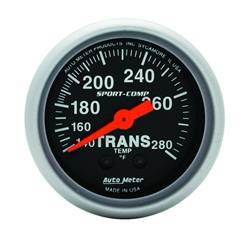 Auto Meter - Sport-Comp Mechanical Transmission Temperature Gauge - Auto Meter 3351 UPC: 046074033513 - Image 1