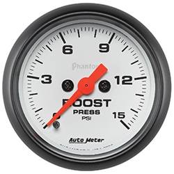 Auto Meter - Phantom Electric Boost Gauge - Auto Meter 5750 UPC: 046074057502 - Image 1