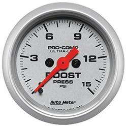 Auto Meter - Ultra-Lite Electric Boost Gauge - Auto Meter 4350 UPC: 046074043505 - Image 1