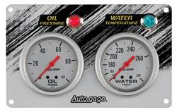 Auto Meter - Autogage Mechanical Race Panel Oil Pressure/Water Temperature - Auto Meter 7065 UPC: 046074070655 - Image 1