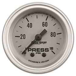 Auto Meter - Autogage Mechanical Oil Pressure Gauge - Auto Meter 2334 UPC: 046074023347 - Image 1
