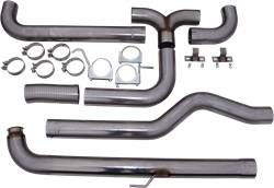 MBRP Exhaust - Smokers XP Series Down Pipe Back Stack Exhaust System - MBRP Exhaust S8000409 UPC: 882963102447 - Image 1