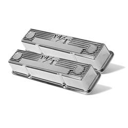 Holley Performance - M/T Retro Aluminum Valve Covers - Holley Performance 241-82 UPC: 090127669846 - Image 1