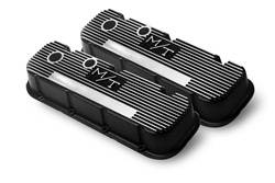 Holley Performance - M/T Retro Aluminum Valve Covers - Holley Performance 241-85 UPC: 090127670866 - Image 1