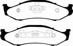 EBC Brakes - EBC 7000 Series Greenstuff SUV Supreme Compound Disc Pads - EBC Brakes DP71255 UPC: 840655020189 - Image 1