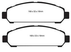 EBC Brakes - EBC 6000 Series Greenstuff Truck/SUV Brakes Disc Pads - EBC Brakes DP61851 UPC: 840655034513 - Image 1