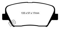 EBC Brakes - EBC 6000 Series Greenstuff Truck/SUV Brakes Disc Pads - EBC Brakes DP61863 UPC: 840655000716 - Image 1