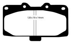 EBC Brakes - EBC Bluestuff NDX Full Race Brake Pads - EBC Brakes DP51200NDX UPC: 840655095132 - Image 1