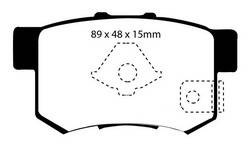 EBC Brakes - EBC Redstuff Ceramic Low Dust Brake Pads - EBC Brakes DP31193/2C UPC: 840655035114 - Image 1