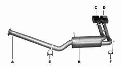 Gibson Performance - Cat Back Super Truck Exhaust - Gibson Performance 5518 UPC: 677418055184 - Image 1