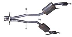Gibson Performance - Cat Back Dual Split Rear Exhaust System - Gibson Performance 620003 UPC: 677418022735 - Image 1