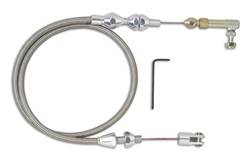 Lokar - Polished Hi-Tech Throttle Cable Kit - Lokar TCP-1000BG48 UPC: 847087022194 - Image 1