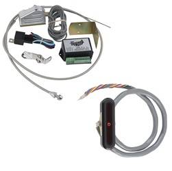 Lokar - Midnight Series Cable Operated LED Dash Indicator Kit - Lokar XCIND-1720 UPC: 815470004065 - Image 1