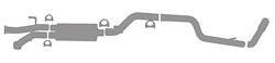 Gibson Performance - Cat Back Single Side Exhaust - Gibson Performance 618902 UPC: 677418021684 - Image 1