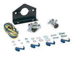 Hopkins Towing Solution - 5-Pole Round Connector Kit Vehicle To Trailer Wiring Connector - Hopkins Towing Solution 48345 UPC: 079976483452 - Image 1