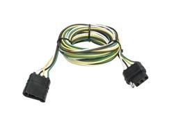 Hopkins Towing Solution - 4-Wire Flat Connector Vehicle To Trailer Wiring Connector - Hopkins Towing Solution 48235 UPC: 079976482356 - Image 1