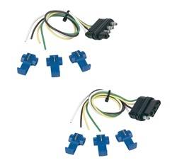 Hopkins Towing Solution - 4-Wire Flat Connector Vehicle To Trailer Wiring Connector - Hopkins Towing Solution 48165 UPC: 079976481656 - Image 1