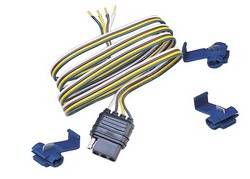 Hopkins Towing Solution - 4-Wire Flat Connector Vehicle To Trailer Wiring Connector - Hopkins Towing Solution 48025 UPC: 079976480253 - Image 1