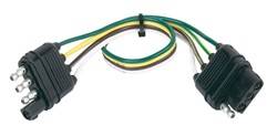 Hopkins Towing Solution - 4-Wire Flat Connector Vehicle To Trailer Wiring Connector - Hopkins Towing Solution 48145 UPC: 079976481458 - Image 1
