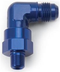 Russell - Specialty AN Adapter Fitting 90 Deg. Male AN To Male Swivel NPT - Russell 614128 UPC: 087133141282 - Image 1
