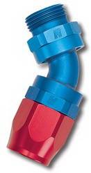 Russell - Full Flow Swivel Hose End 45 Deg. Swivel Dry Sump Hose End - Russell 612220 UPC: 087133122212 - Image 1