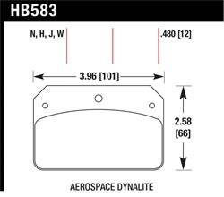 Hawk Performance - Disc Brake Pad - Hawk Performance HB583N.480 UPC: 840653033372 - Image 1
