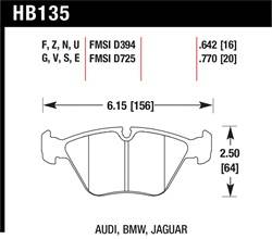 Hawk Performance - Disc Brake Pad - Hawk Performance HB135F.642 UPC: 840653010441 - Image 1