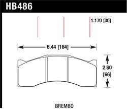 Hawk Performance - Disc Brake Pad - Hawk Performance HB486G1.094 UPC: 840653075693 - Image 1