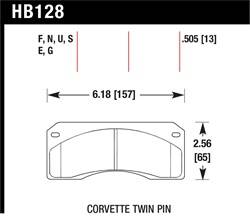 Hawk Performance - Disc Brake Pad - Hawk Performance HB128U.505 UPC: 840653071206 - Image 1