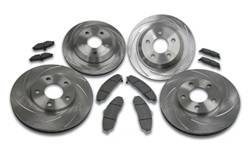 SSBC Performance Brakes - Rotor Kit - Short Stop - Turbo Slotted Rotor & Pad Kit - SSBC Performance Brakes A2361020 UPC: 845249070205 - Image 1