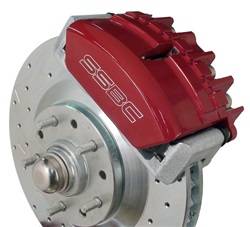 SSBC Performance Brakes - At The Wheels Only Tri-Power 3-Piston Drum To Disc Brake Conversion Kit - SSBC Performance Brakes W129-38R UPC: 845249048662 - Image 1