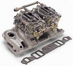 Edelbrock - RPM Air-Gap Dual-Quad Intake Manifold/Carburetor Kit - Edelbrock 2025 UPC: 085347020256 - Image 1