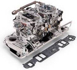 Edelbrock - RPM Air-Gap Dual-Quad Intake Manifold/Carburetor Kit - Edelbrock 20254 UPC: 085347202546 - Image 1