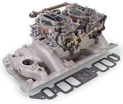 Edelbrock - RPM Air-Gap Dual-Quad Intake Manifold/Carburetor Kit - Edelbrock 2066 UPC: 085347020669 - Image 1