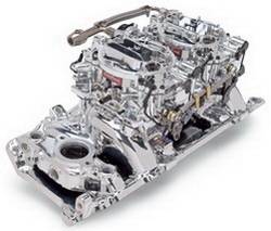 Edelbrock - RPM Air-Gap Dual-Quad Intake Manifold/Carburetor Kit - Edelbrock 20654 UPC: 085347206544 - Image 1