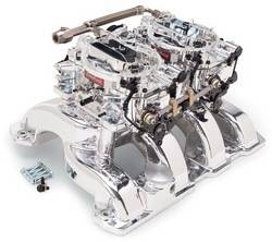 Edelbrock - RPM Air-Gap Dual-Quad Intake Manifold/Carburetor Kit - Edelbrock 20764 UPC: 085347207640 - Image 1