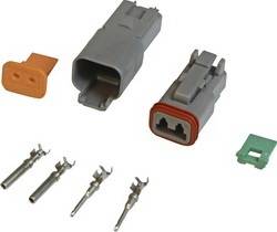 MSD Ignition - 2-Pin Connector Assembly - MSD Ignition 8183 UPC: 085132081837 - Image 1