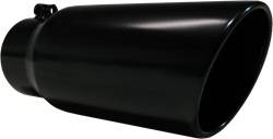MBRP Exhaust - Angled Rolled End Exhaust Tip - MBRP Exhaust T5051BLK UPC: 882963107541 - Image 1