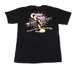 Competition Cams - Comp Cams Black Retro Logo T-Shirt - Competition Cams C1025-M UPC: 036584185598 - Image 1