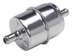 Trans-Dapt Performance Products - Straight Inlet And Outlet Chrome Fuel Filter - Trans-Dapt Performance Products 9212 UPC: 086923092124 - Image 1