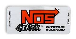 NOS - Cheater Nitrous Solenoid Label - NOS 16940NOS UPC: 090127681565 - Image 1