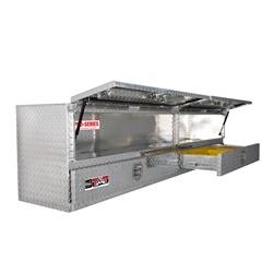 Westin - Brute Pro Series High Capacity Stake Bed Contractor Top Sider Tool Box - Westin 80-TB400-96D-BD UPC: 707742051429 - Image 1