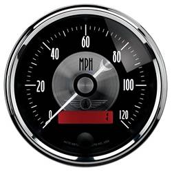 Auto Meter - Prestige Series Black Diamond Electric Programmable Speedometer - Auto Meter 2086 UPC: 046074020865 - Image 1